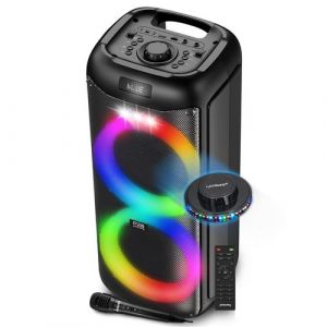 Enceinte SONO Dj Autonome sur batterie à LED - Pickering PANTHER P28 - 500W, Bluetooth USB SD, 6 modes Equaliseurs, Lumière OVNI