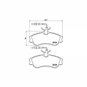 Brembo 4 plaquettes de frein P61060