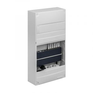 Batilec Coffret communication BATI START CONNECT : switch Gigabit POE+, fibre ultra-rapide, installation flexible, sécurité IP3X/IK04