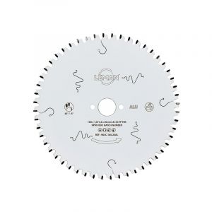 Leman Lame de scies circulaires hm fine pour aluminium, diamètre 160 mm, 52 dents tp négative