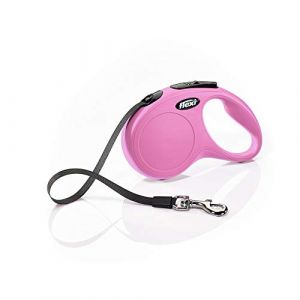 Flexi Trixie New - Laisse rétractable pour chien (S) (Rose) - UTTX143