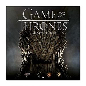 Grupo erik Calendrier Mural 2023 Game of Thrones 12 Mois, 30 x 60 cm avec 1 Poster Inclus, Sous Licence Officielle et Certifi&eacute; FSC Mensuel en Fran&ccedil;ais Janvier &agrave; D&eacute;cembre 2023, CP23106