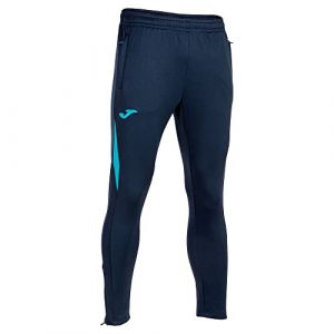 Joma Championship VII Pantalon de Sport, Bleu Marine/Turquoise Fluo, S Homme