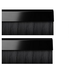 Stormguard 02 Am0010838bl BDS Coque Clip en bas de la porte brosse Bourrelet d'étanchéité, Noir, 838 mm, lot de 2 pièces