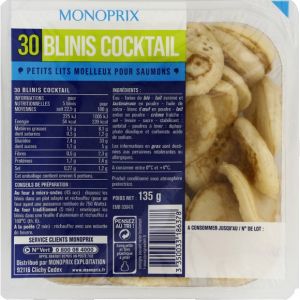 Monoprix Blinis cocktail