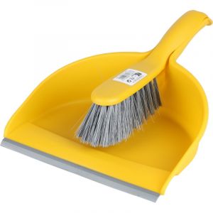 Urban living Ensemble pelle et balayette "Palio" - Jaune - L 33 x P 23 x H 10 cm