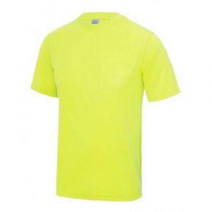 Maillot - Tee Shirt Homme Sport Just Cool Anti-Transpirant Jaune Fluo