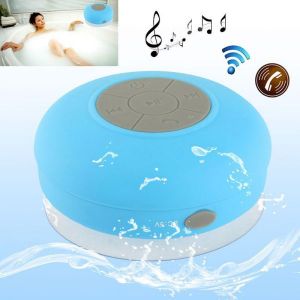 Yonis Mini enceinte Bluetooth ronde kit main libre ventouse waterproof