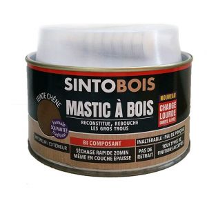 Mastic à bois teinte chêne - 1 kg - Sinto Bois