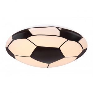 Globo LED Plafonnier en forme de ballon de football, noir et blanc, rond, LEMMI