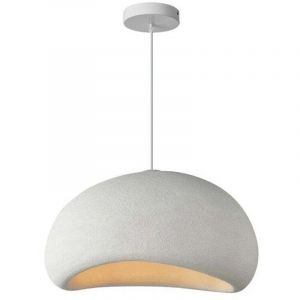 Plafonnier suspension luminaire blanc 50x28 cm