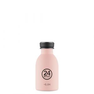 24 bottles 24Bottles Urban Bottle Bouteille d'eau 250 ml en acier inoxydable, bouteille avec bouchon 100 % hermétique ultra légère, bouteille de gym sans BPA, gourdes écologiques design italien [non thermique],