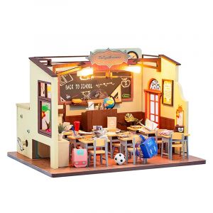 Dam Classe d'&eacute;cole. Maquette 3d r&eacute;aliste avec de grands d&eacute;tails et des lumi&egrave;res led