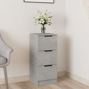 Image de VidaXL Buffet Gris béton 30x30x70 cm Bois d'ingénierie - Gris béton