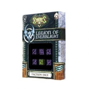 Q-Workshop Qworkshop QworkshopSPHO52 Lot de 6 dés Motif Hordes Legion d'Everblight D6 Multicolore