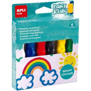 APLI GOUACHES COULEURS VIVES 14ML 6U
