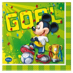 20 serviettes Mickey foot (33 x 33 cm)