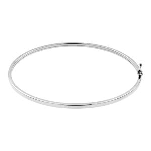 Cleor Bracelets Jonc en Or 375/1000 Blanc Femme multicolor - Taille 36