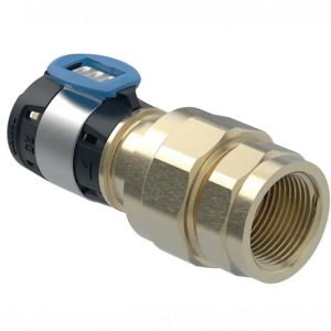 Geberit Raccord adaptateur FlowFit 620601001 dn 15, &oslash; 20 mm, r 2000 / 2, g 3/4, 8,5 cm