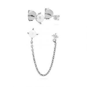 Esprit Schmuck-Set 925er Silber, Perle, Perle 1 ct Damen (89.89 € / 1 ct)