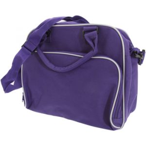 Bagbase - Sac de danse messager - 15 litres (Lot de 2) (Taille unique) (Violet/Gris clair) - UTBC4343