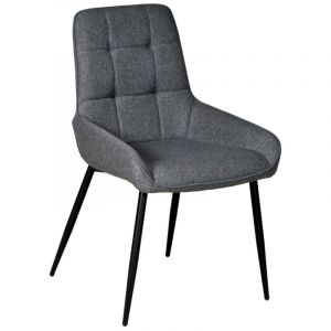 Le Quai Des Affaires - Chaise de salle à manger arty/ Gris foncé/