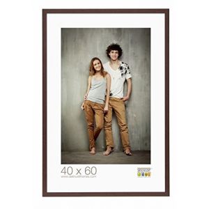 Deknudt Frames S44CH4 Basic Cadre Photo Bois/MDF Brun Foncé Fin 13 x 18 cm