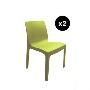 Lot de 2 Chaises Design Vert Anis Istanbul