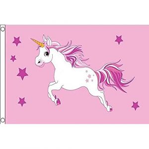 AZ FLAG Drapeau Licorne Rose 150x90cm - Drapeau unicorne 90 x 150 cm - Drapeaux