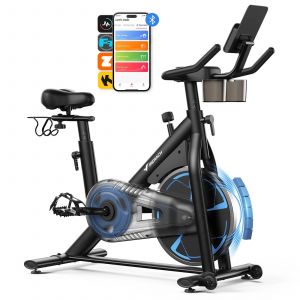 Vélo Biking Merach Magnétique 8 Niveaux, Silencieux, Écran Lcd, Réglage Complet, Pédales Alu, Confort Optimal, 120kg Max
