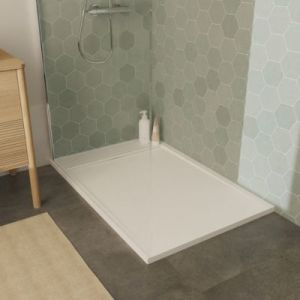 Receveur de douche en béton gris JOSEPH 80x120 cm