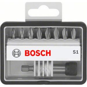 Bosch 2607002560 - Set d'embouts de vissage Robust Line S extra-durs 8 + 1 pi&egrave;ces 25 mm Ph
