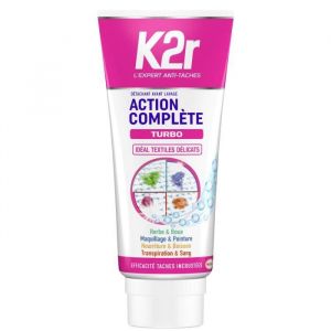 Image de K2r Action Complète Turbo – Tube (200mL) – Détachant avant-lavage Textiles Délicats