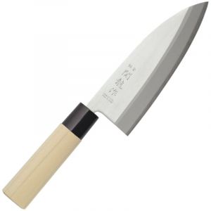 Hendi Couteau japonais Deba, couteau à sushi, couteau de cuisine pour poisson, saumon, viande, couteau à fileter, à désosser, lame: 150mm, longueur totale: 275mm, acier inoxydable