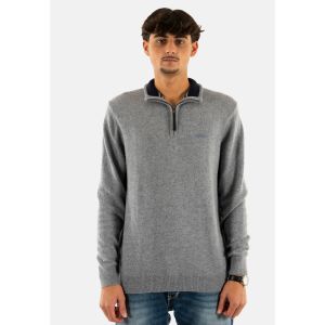 Superdry Pull en laine m&eacute;lang&eacute;e &agrave; col camionneur