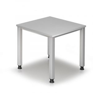 Certeo HAMMERBACHER RENATUS Bureau - piétement à 4 pieds, largeur 800 mm - gris clair | VQS08/5