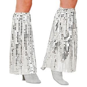Ruedelafete Jambières à paillettes Disco - Argent
