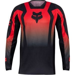 Fox 180 Lean Jersey Fluorescent Red L Maillot de motocross