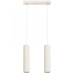 Lampe à suspension Karbon aluminium 2xGU10 30cm Sollux