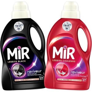 Mir Lessive Liquide - Lot de 2 - Noir - Couleur