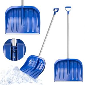 Pelle à neige grande pelle déneigement manche en aluminium bleu - Kadax