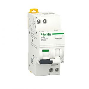 Schneider Electric Acti9 disjoncteur différentiel 1P+N 6A 30MA AC 6KA A9DE3606