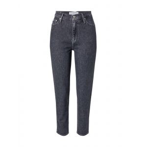 Calvin Klein Jean mom taille haute coton Gris Jeans - Couleur Gris - Taille M