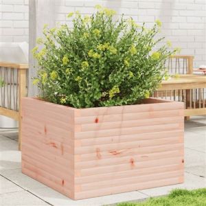 VidaXL Jardinière 70x70x46 cm bois massif de douglas, jardinière d'extérieur, bac à fleurs, boîte à plantes, jardinière de terrasse