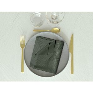 Soleil d'Ocre Lot de 3 Serviettes 45x45 cm Luxury Vert