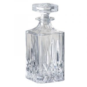 Carafe & Bouchon Design "Taille" 22cm Transparent Prix