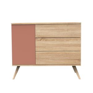 Sauthon Commode 3 porte Seventies MARRON