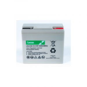 Lucas Batterie Plomb &eacute;tanche Stationnaire et Cyclage Golf VRLA AGM LSLC22-12G 12V 22Ah