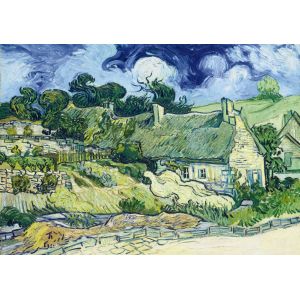 Image de Bluebird Puzzle Puzzle Vincent Van Gogh - Thatched Cottages at Cordeville, 1890