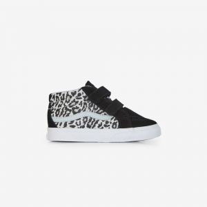 Vans Sk8-mid V Noir/leopard - B&eacute;b&eacute; -